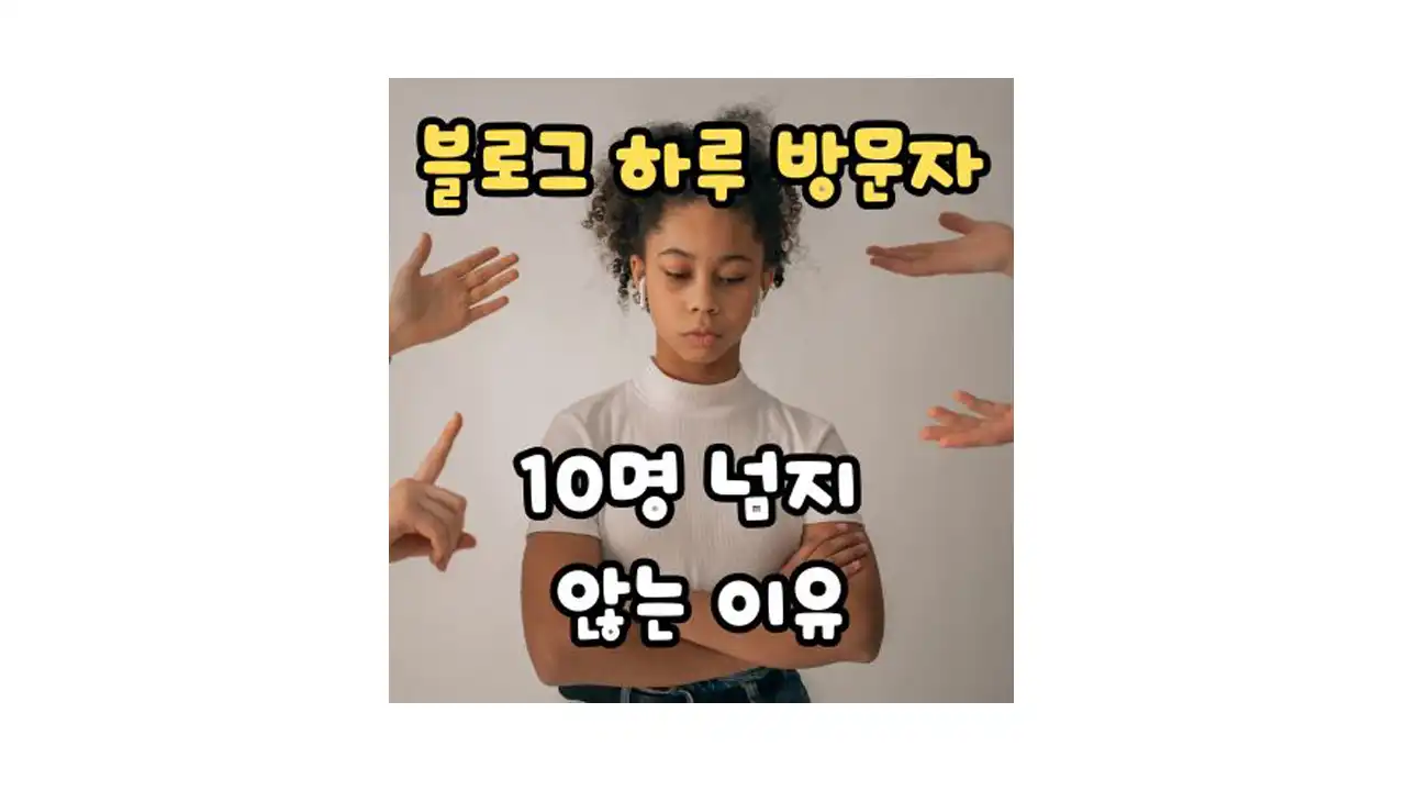 블로그 하루 방문자