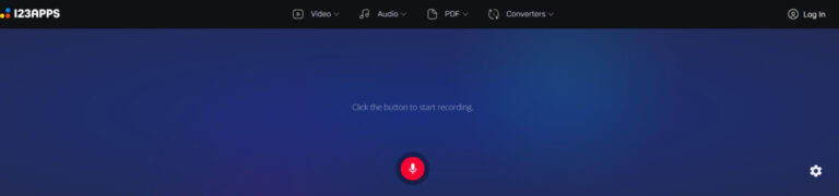 123app recorder 페이지 